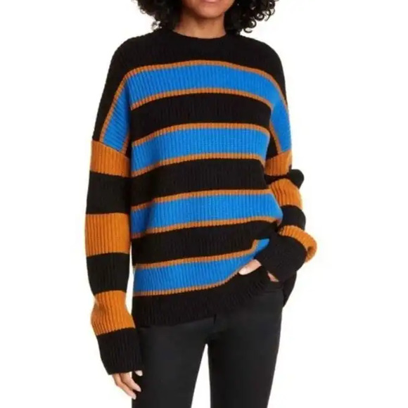 A.L.C. Sweaters - A.L.C. Sweater Roman Stripe Ribbed Knit Lambswool Cashmere Size XS